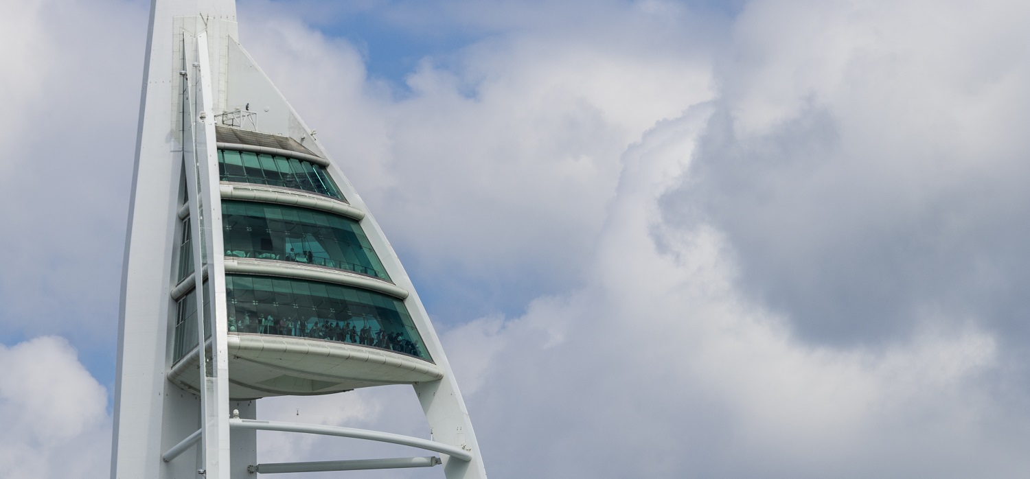Spinnaker Tower view decks by day